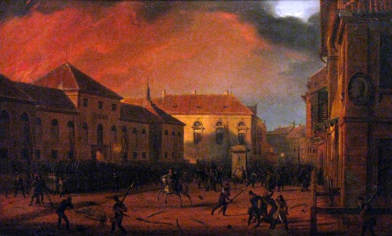 Marcin Zaleski Capture of the Arsenal in Warsaw, 1830. China oil painting art